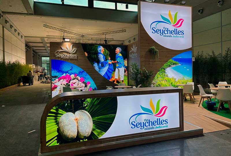 JJ Decoraciones destaca con su stand de las islas Seychelles en Rímini